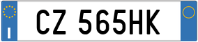 Truck License Plate